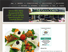 Tablet Screenshot of greenolivebridgwater.co.uk